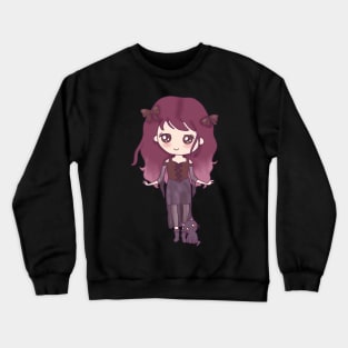 Cute chibi witch girl Crewneck Sweatshirt